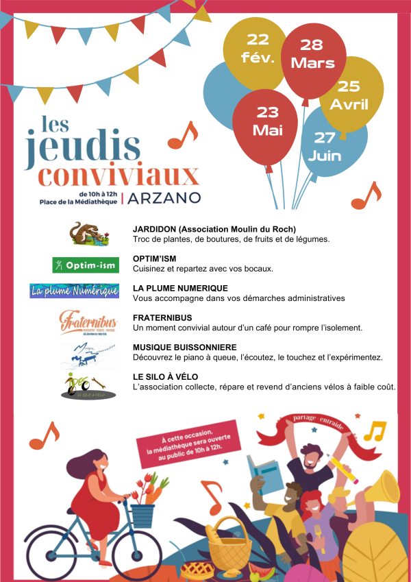 Affiche jeudis conviviaux